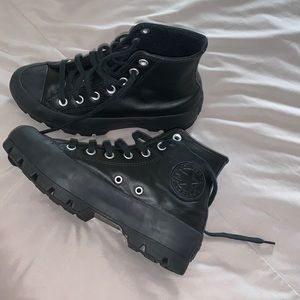 Platform converse. All black